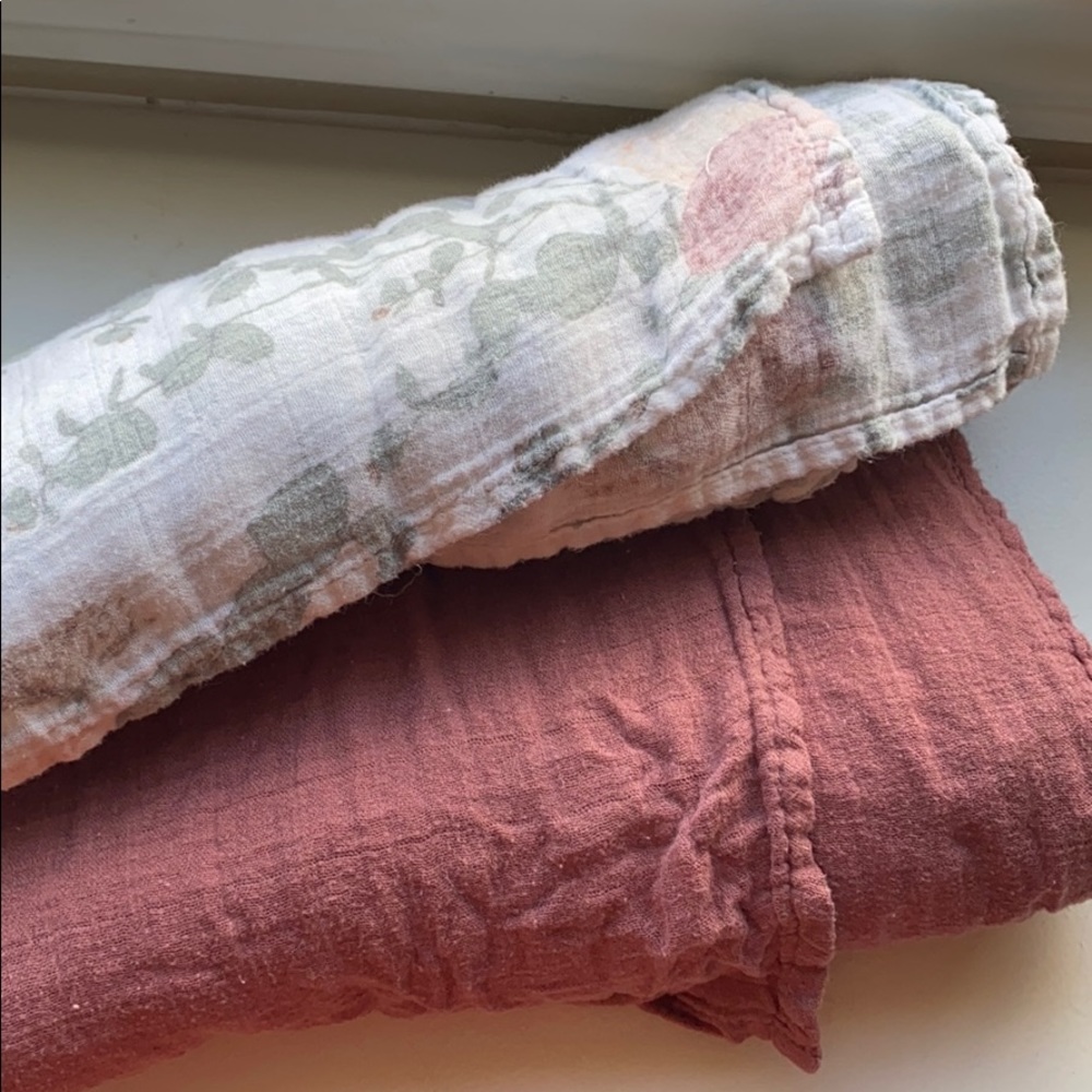 Two beautiful baby girl swaddles!